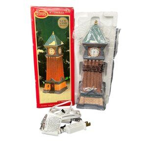 Heartland Valley 1998 Christmas Village Deluxe Lighted Clock Tower